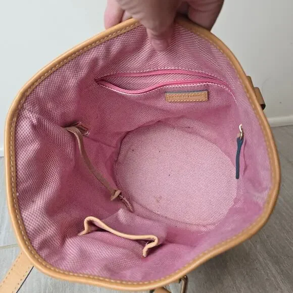 VTG Dooney & Bourke Beach Theme Print Bucket Bag RARE - Picture 10 of 13